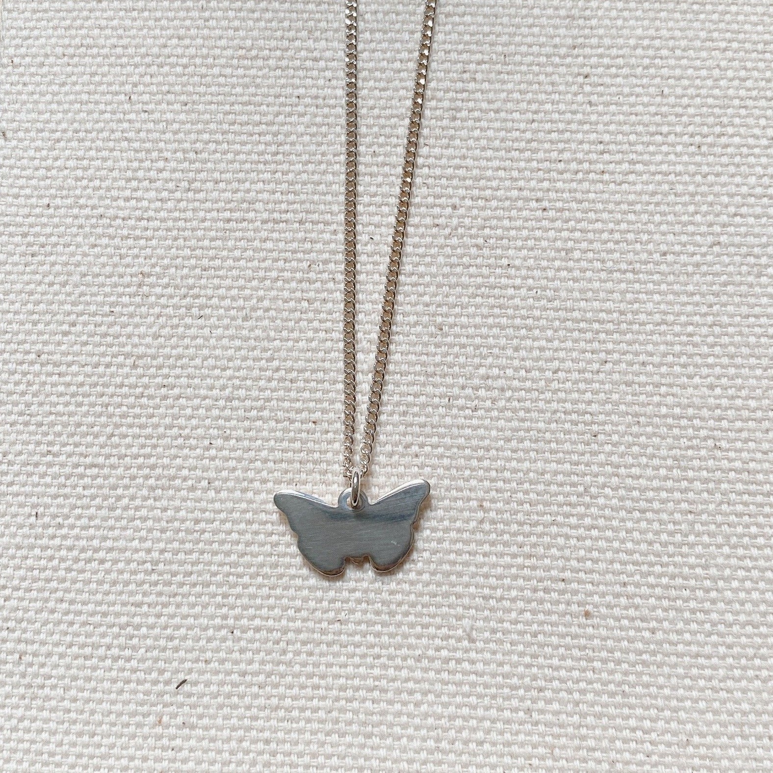 SILVER BUTTERFLY NECKLACE - Little-ish
