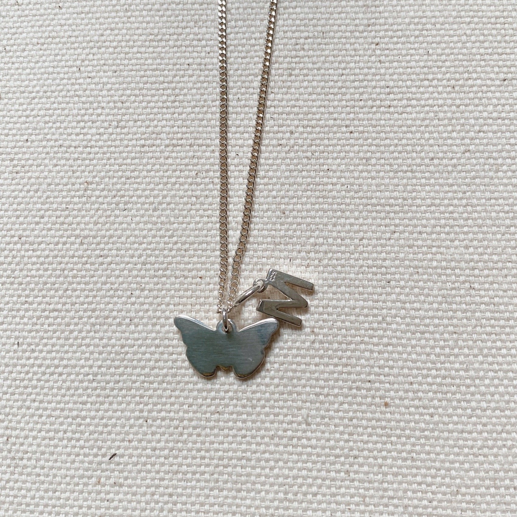 SILVER BUTTERFLY NECKLACE - Little-ish