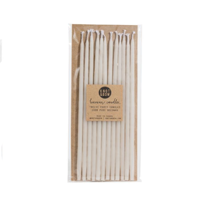 IVORY TALL BEESWAX CANDLES - Little-ish