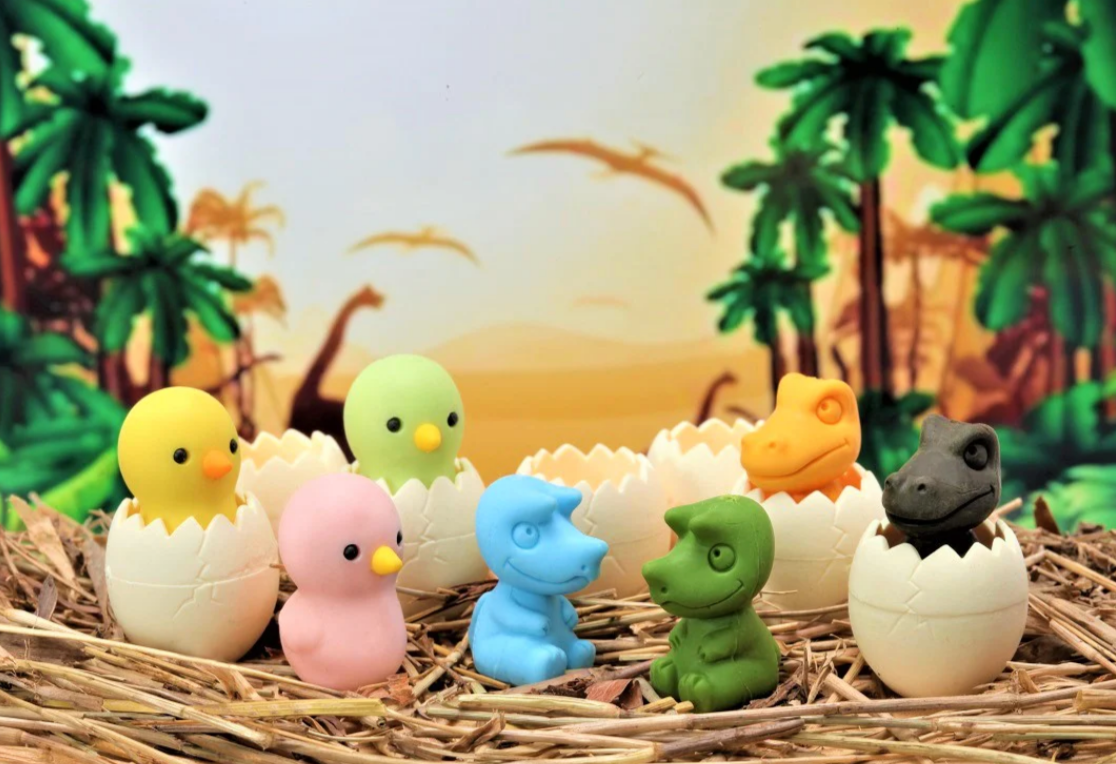 IWAKO BABY DINO AND CHICK ERASER - Little-ish