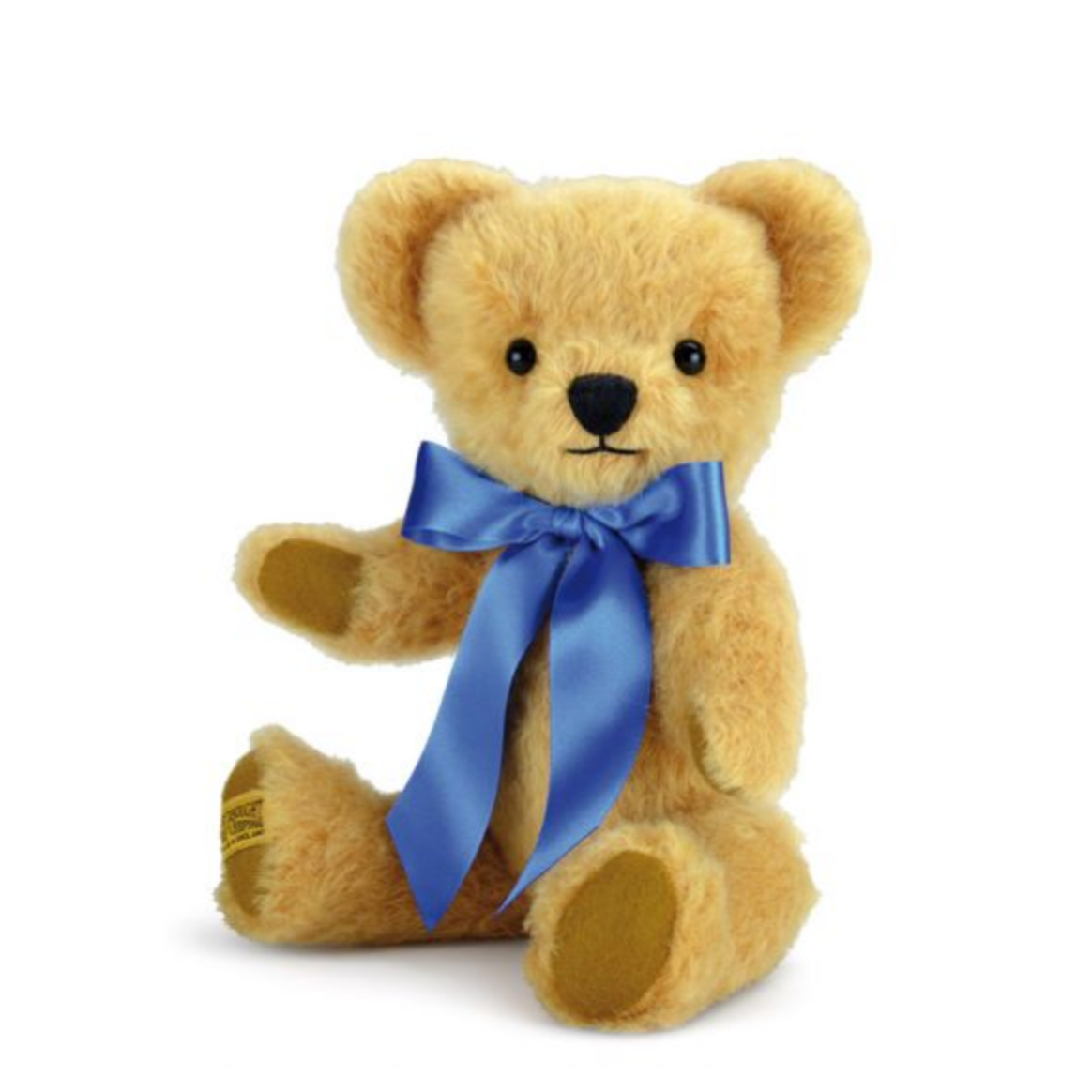 MERRYTHOUGHT LONDON CURLY GOLD TEDDY BEAR - Little-ish