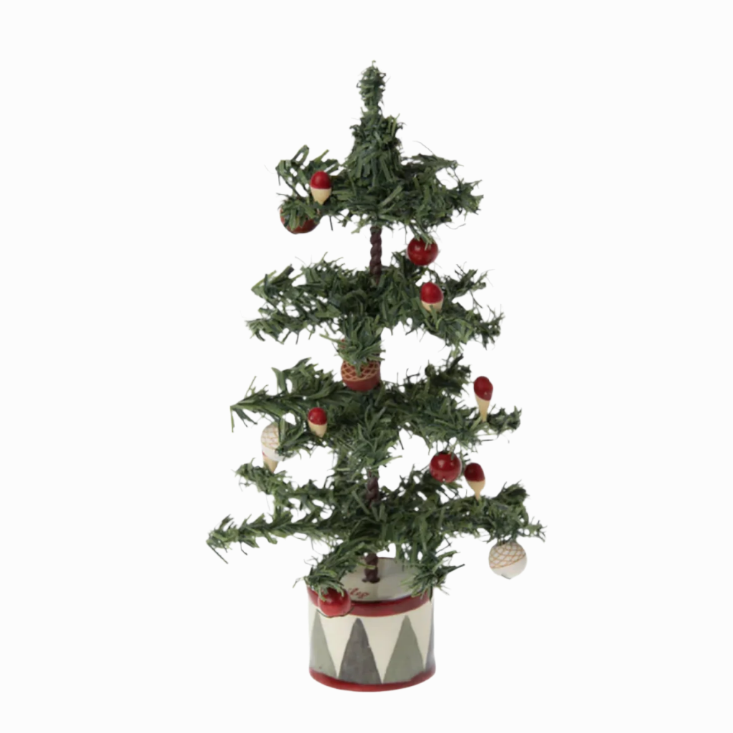 MAILEG LIGHT UP CHRISTMAS TREE SMALL GREEN - MOUSE - Little-ish