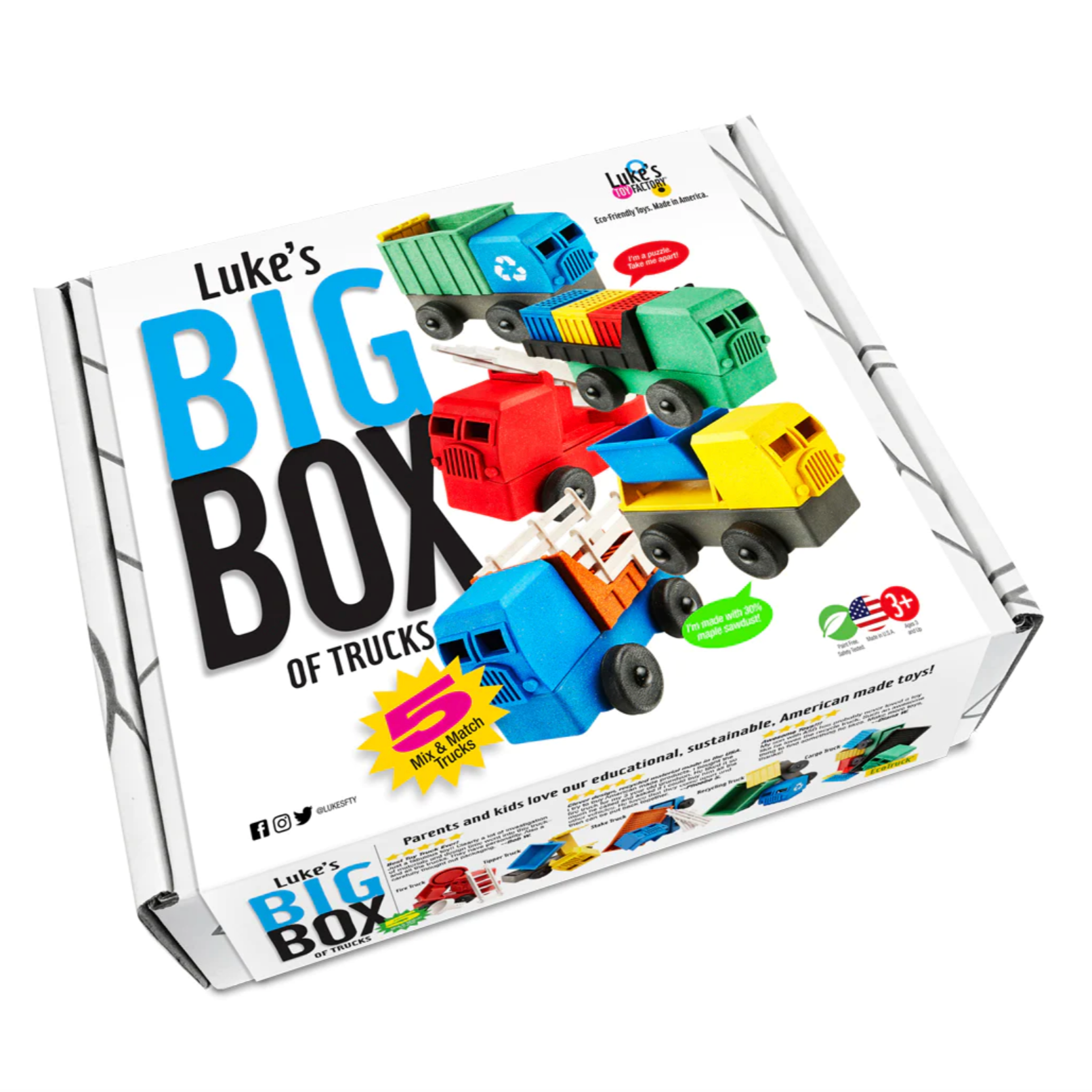 LUKE'S TOY FACTORY - BIG BOX OF TRUCKS - Little-ish
