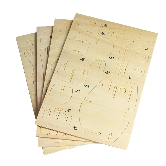 STEGOSAURUS WALKING WOODEN 3D PUZZLE KIT - Little-ish