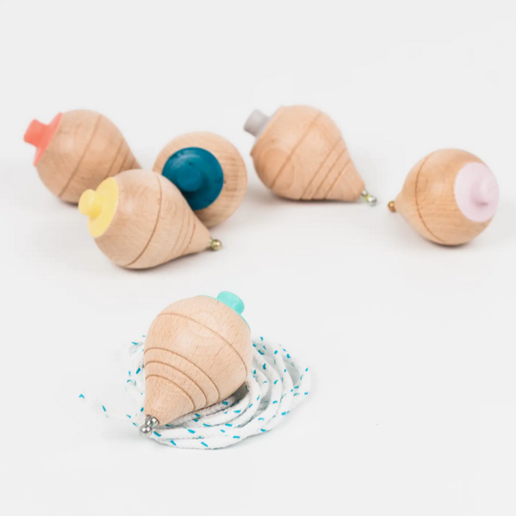CLASSIC WOODEN SPIN TOP - Little-ish