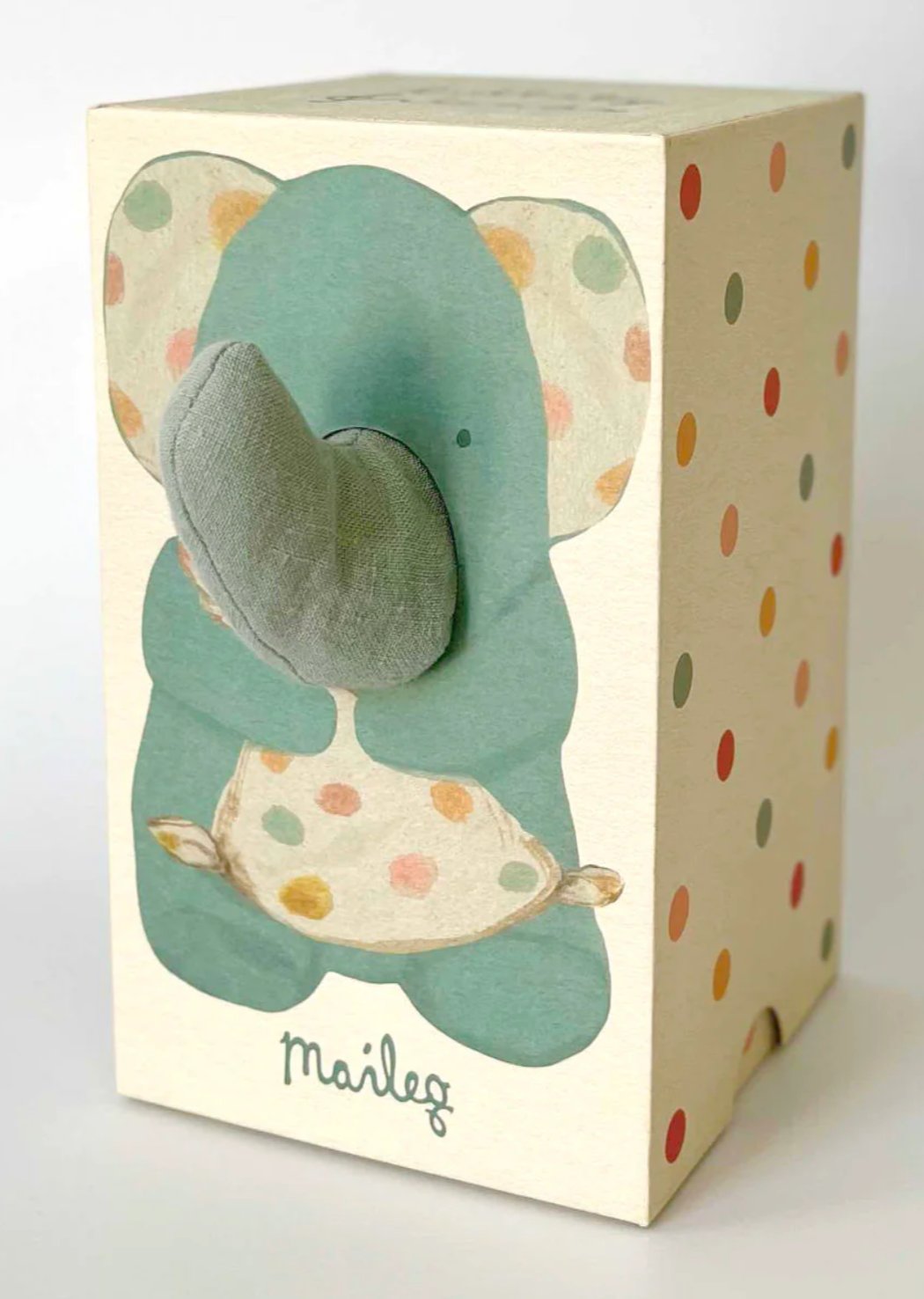 LULLABY ELEPHANT STUFFED ANIMAL - IRON GRAY