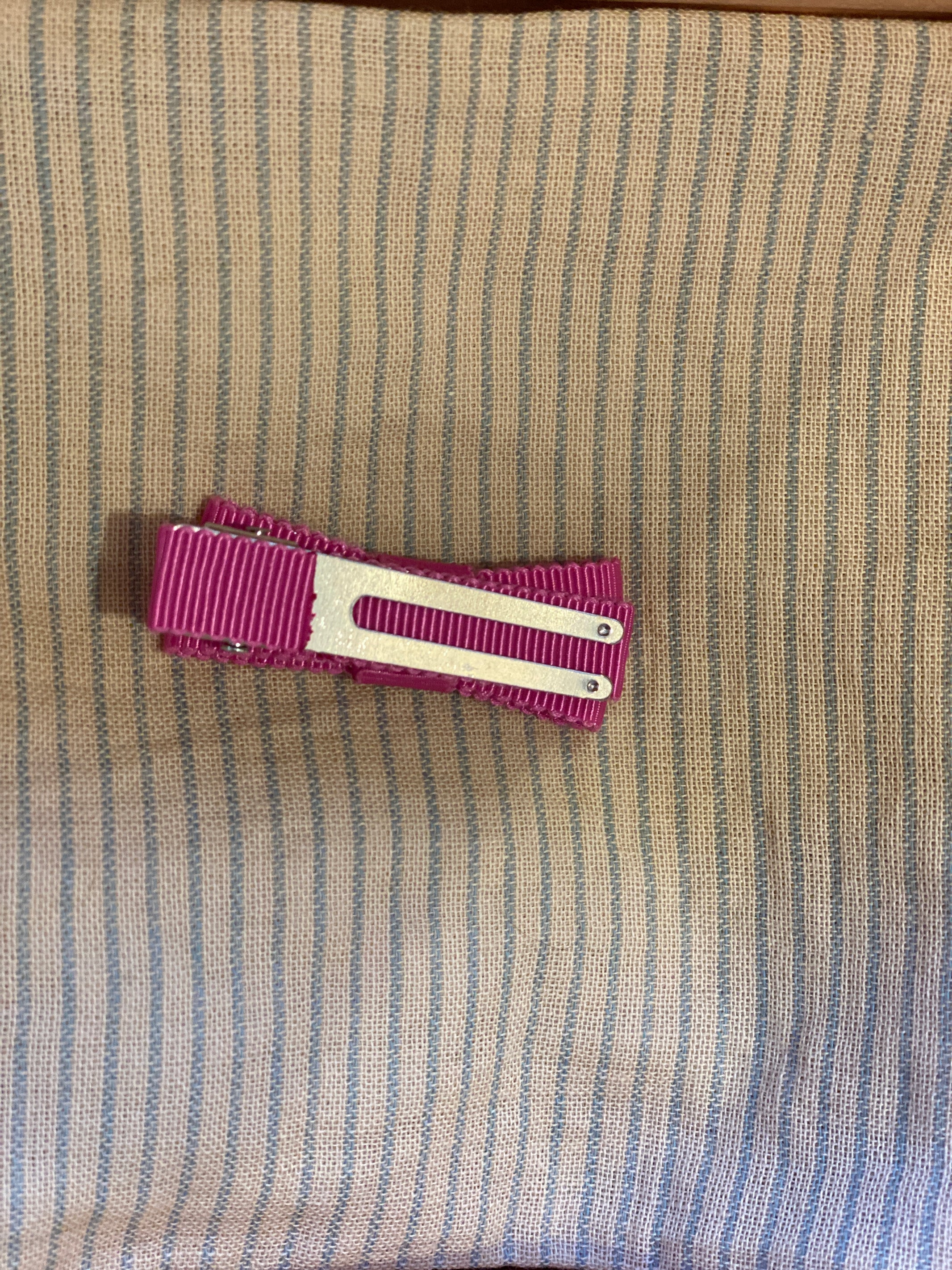 GROSGRAIN DOUBLE BOW GROSGRAIN ALIGATOR CLIP - Little-ish